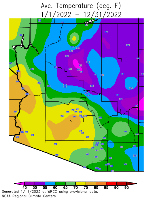 2022 Climate Year in Review for Phoenix, Yuma, and El Centro